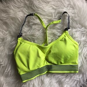 VICTORIA SECRET highlight yellow sports bra